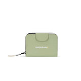 Sherpani Barcelona, Small Nylon Bifold Zipper Pocket Wallet, Travel Bag, RFID Protection, Travel Gift (Palm)