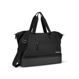 Sherpani Boston, Anti Theft Weekender Bags, Travel Duffel Bag for Men Women, Carry On Tote Bag with Removable Shoe Bottom Compartment, Metal Hardware, Travel Gift (Carbon)