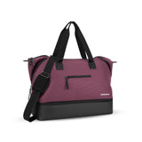 Sherpani Boston, Anti Theft Weekender Bags, Travel Duffel Bag for Men Women, Carry On Tote Bag with Removable Shoe Bottom Compartment, Metal Hardware, Travel Gift (Smoky Orchid)