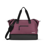 Sherpani Boston, Anti Theft Weekender Bags, Travel Duffel Bag for Men Women, Carry On Tote Bag with Removable Shoe Bottom Compartment, Metal Hardware, Travel Gift (Smoky Orchid)