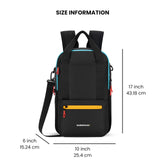 Sherpani Camden, Convertible Backpack, 3 in 1 Tote Bag, 18L Travel Backpack, Crossbody Bag, Cross Body Purse, Travel Gifts, RFID Protection, Fits 13” Laptop (Chromatic)