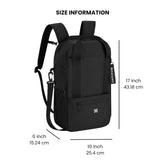 Sherpani Camden, Convertible Backpack, 3 in 1 Tote Bag, 18L Travel Backpack, Crossbody Bag for Women, Cross Body Purse, Travel Gifts, RFID Protection, Fits 13” Laptop (Raven Classic)