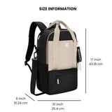 Sherpani Camden, Convertible Backpack, 3 in 1 Tote Bag, Crossbody Bag, Cross Body Purse, 18L Travel Backpack, Travel Gifts for Women, RFID Protection, Fits 13” Laptop (Con Leche Classic)