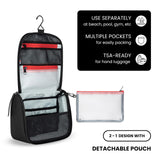 Sherpani Co - Pilot, Travel Toiletry Bag, Hanging Cosmetic Organizer, Water Resistant Makeup Bag, Shower Dopp Kit, Essentials Toiletries for Women, Travel Gift (Morocco)
