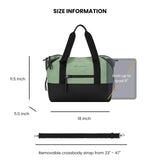Sherpani Eclipse, Anti Theft Tote Bag, Travel Crossbody Bag, Lightweight Teacher Tote, 12L Shoulder Purse, Handbags for Women, Metal Hardware, Travel Gift (Basil Pro)