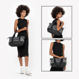 Sherpani Eclipse, Anti Theft Tote Bag, Travel Crossbody Bag, Lightweight Teacher Tote, 12L Shoulder Purse, Handbags for Women, Metal Hardware, Travel Gift (Granite Signature)