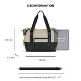 Sherpani Eclipse, Anti Theft Tote Bag, Travel Crossbody Bag, Lightweight Teacher Tote, 12L Shoulder Purse, Handbags for Women, Metal Hardware, Travel Gift (Straw Signature)