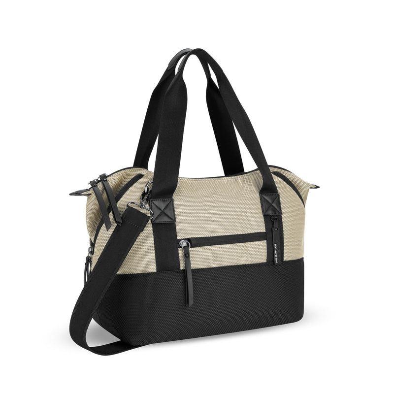 Sherpani Eclipse, Anti Theft Tote Bag, Travel Crossbody Bag, Lightweight Teacher Tote, 12L Shoulder Purse, Handbags for Women, Metal Hardware, Travel Gift (Straw Signature)