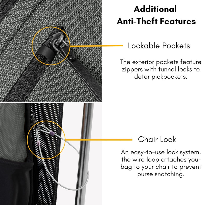 Sherpani Esprit, Anti Theft Sling Bag, Sling Backpack, 10L Travel Bag, Crossbody Backpack, Travel Gift for Women, Fits 10 Inch Tablet (Carbon)