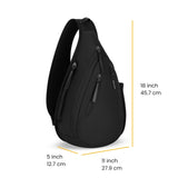 Sherpani Esprit, Anti Theft Sling Bag, Sling Backpack, 10L Travel Bag, Crossbody Backpack, Travel Gift for Women, Fits 10 Inch Tablet (Carbon Signature)