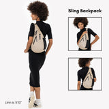 Sherpani Esprit, Anti Theft Sling Bag, Sling Backpack, 10L Travel Bag, Crossbody Backpack, Travel Gift for Women, Fits 10 Inch Tablet (Straw Signature)