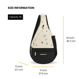 Sherpani Esprit, Sling Backpack, 10L Travel Bag, Shoulder Sling Purse, Crossbody Backpack, Unisex Travel Gifts, RFID Protection, Fits 10 Inch Tablet (Terrazzo)