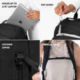 Sherpani Getaway, Casual Daypack Backpacks, Laptop Backpack, 22L Travel Backpack for Men Women, Travel Gift, Fits 15'' Laptop, RFID Protection (Chromatic)