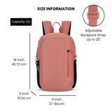 Sherpani Getaway, Casual Daypack Backpacks, Laptop Backpack, 22L Travel Backpack for Men Women, Travel Gift, Fits 15'' Laptop, RFID Protection (Desert)