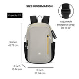Sherpani Getaway, Casual Daypack Backpacks, Laptop Backpack, 22L Travel Backpack for Women, Travel Gift, Fits 15'' Laptop, RFID Protection (Wasabi Stone)