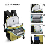 Sherpani Getaway, Casual Daypack Backpacks, Laptop Backpack, 22L Travel Backpack for Women, Travel Gift, Fits 15'' Laptop, RFID Protection (Wasabi Stone)