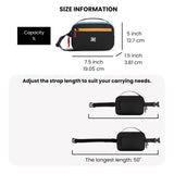 Sherpani Hyk, Small Sling Bag, 1L Belt Bag, Lightweight Travel Fanny Pack, Sling Crossbody Purse with RFID Blocking for Women (Chromatic Heritage)