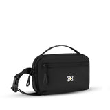Sherpani Hyk, Small Sling Bag, 1L Belt Bag, Lightweight Travel Fanny Pack, Sling Crossbody Purse with RFID Blocking for Women (Raven Classic)