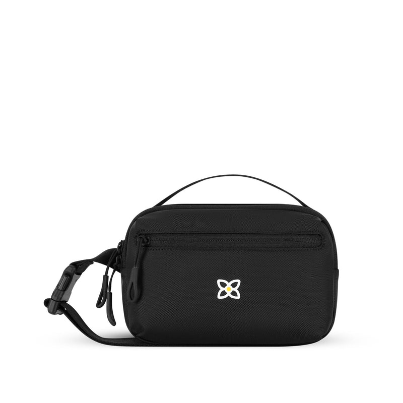 Sherpani Hyk, Small Sling Bag, 1L Belt Bag, Lightweight Travel Fanny Pack, Sling Crossbody Purse with RFID Blocking for Women (Raven Classic)
