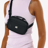 Sherpani Hyk, Small Sling Bag, 1L Belt Bag, Lightweight Travel Fanny Pack, Sling Crossbody Purse with RFID Blocking for Women (Raven Classic)