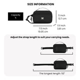 Sherpani Hyk, Small Sling Bag, 1L Belt Bag, Lightweight Travel Fanny Pack, Sling Crossbody Purse with RFID Blocking for Women (Raven Heritage)