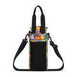 Sherpani Izzie, Water Bottle Holder with Adjustable Shoulder Strap, Hands - Free RFID Crossbody Water Bottle Carrier Bag w/Phone Pocket, Travel Gift, WaterBottle Tote for Women Walking, Hiking (Cloud9)