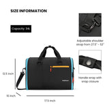 Sherpani Jaunt Garment Duffle Bag, Carry - On Garment Duffel, 34L Wrinkle - Free Travel Bag, Convertible Garment Duffle For Men Women, Unisex Travel Gift (Chromatic)