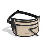 Sherpani Jett, Travel Money Belt, Secure Waist Bag, Slim Passport Holders, Blocking Hidden Wallet Belt Bag, Fanny Pack for Women, Travel Gift, RFID Protection (Straw Lite)