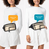 Sherpani Jett, Travel Money Belt, Secure Waist Bag, Slim Passport Holders, Blocking Hidden Wallet Belt Bag, Fanny Pack for Women, Travel Gift, RFID Protection (Straw Lite)