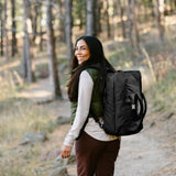 Sherpani Juno, Convertible Duffel Backpack, Expandable Carry - On, Shoulder Bag for Women, Fits 15 Inch Laptop for Travel, Sport, Hiking(Black)