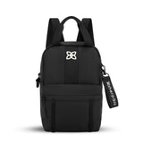 Sherpani Logan, Mini Backpack for Women, Travel Backpack Purse, Nylon Tote Bag for Women, RFID Protection (Raven)