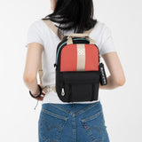 Sherpani Logan, Mini Backpack for Women, Travel Backpack Purse, Nylon Tote Bag for Women, RFID Protection (Reef)