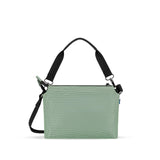 Sherpani Mei, Small Anti Theft Crossbody Purse, Lightweight Cross Body Bag, Handbags, Fashion Trio Bag for Women with Metal Hardware, Travel Gift for Women (Aloe Mist Signature)