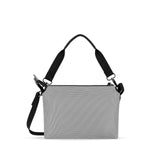Sherpani Mei, Small Anti Theft Crossbody Purse, Lightweight Cross Body Bag, Handbags, Fashion Trio Bag for Women with Metal Hardware, Travel Gift for Women (Sterling)
