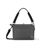 Sherpani Mei, Small Anti Theft Crossbody Purse, Lightweight Cross Body Bag, Handbags, Fashion Trio Bag with Metal Hardware, Travel Gift (Granite)
