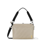 Sherpani Mei, Small Anti Theft Crossbody Purse, Lightweight Cross Body Bag, Handbags, Fashion Trio Bag with Metal Hardware, Travel Gift (Straw)