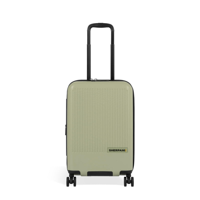 Sherpani Meridian, 22 Inch Carry On Luggage Airline Approved, Rolling Hardside Suitcase 22x14x9, Hard Shell Luggage with Double Spinner Wheels, Expandable Suitcase for Men Women, Travel Gift (Matcha)