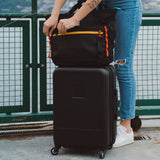 Sherpani Meridian, 22 Inch Carry On Luggage Airline Approved, Rolling Hardside Suitcase 22x14x9, Travel Luggage for Women, Expandable Suitcase, Travel Gift (Black)