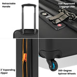 Sherpani Meridian, 22 Inch Carry On Luggage Airline Approved, Rolling Hardside Suitcase 22x14x9, Travel Luggage for Women, Expandable Suitcase, Travel Gift (Chromatic)