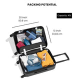 Sherpani Meridian, 22 Inch Carry On Luggage Airline Approved, Rolling Hardside Suitcase 22x14x9, Travel Luggage for Women, Expandable Suitcase, Travel Gift (Sage)