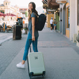 Sherpani Meridian, 22 Inch Carry On Luggage Airline Approved, Rolling Hardside Suitcase 22x14x9, Travel Luggage for Women, Expandable Suitcase, Travel Gift (Sage)