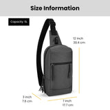 Sherpani Metro, Anti Theft Sling Bag, Sling Backpack, 5L Travel Bag, Shoulder Chest Purse, Crossbody Backpack for Women, Metal Hardware, Travel Gift (Granite Signature)