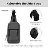 Sherpani Metro, Anti Theft Sling Bag, Sling Backpack, 5L Travel Bag, Shoulder Chest Purse, Crossbody Backpack for Women, Metal Hardware, Travel Gift (Granite Signature)