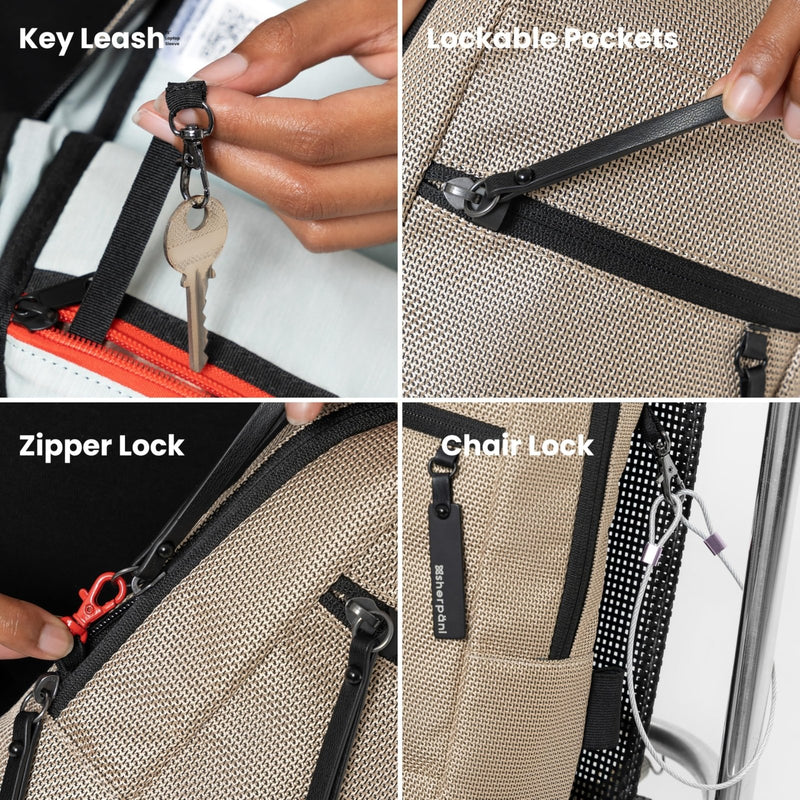 Sherpani Metro, Anti Theft Sling Bag, Sling Backpack, 5L Travel Bag, Shoulder Chest Purse, Crossbody Backpack for Women, Metal Hardware, Travel Gift (Granite Signature)