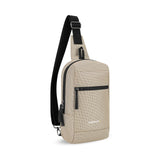 Sherpani Metro, Reversible Anti - Theft Sling Bag, 5L Travel Crossbody Backpack, Chest Purse for Travel, Hiking, or Everyday Pickpocket Protection (Straw)