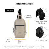 Sherpani Metro, Reversible Anti - Theft Sling Bag, 5L Travel Crossbody Backpack, Chest Purse for Travel, Hiking, or Everyday Pickpocket Protection (Straw)