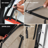 Sherpani Metro, Reversible Anti - Theft Sling Bag, 5L Travel Crossbody Backpack, Chest Purse for Travel, Hiking, or Everyday Pickpocket Protection (Straw)
