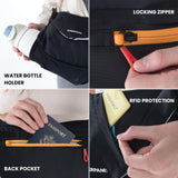 Sherpani Milli, Small Crossbody Purse, Shoulder Bag, Mini Messenger Bag, Crossbody Bags for Men Women, RFID Protection, Unisex Travel Gift, Removable Coin Purse (Raven)