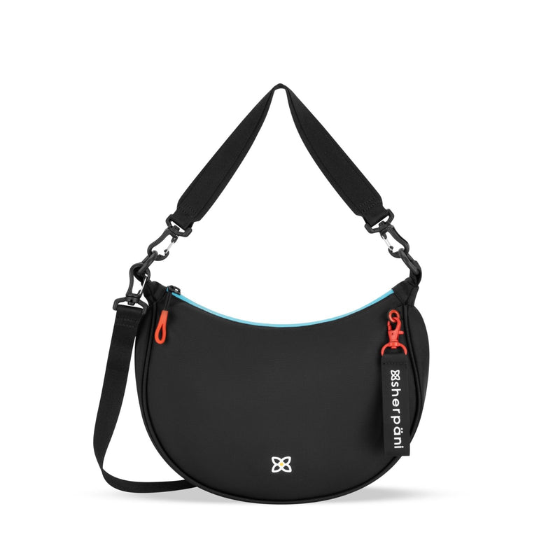 Sherpani Mina, Medium Nylon Crescent Bag, Lightweight Half Moon Crossbody Bags, Fashionable Shoulder Bag, Travel Handbag for Women, RFID Protection, Travel Gift (Chromatic Heritage)