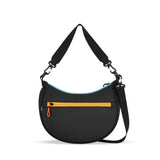 Sherpani Mina, Medium Nylon Crescent Bag, Lightweight Half Moon Crossbody Bags, Fashionable Shoulder Bag, Travel Handbag for Women, RFID Protection, Travel Gift (Chromatic Heritage)